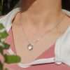Close-Out-57236 <br> necklace freshwater pearl in abstract frame 16"+2" ext  .925 RP - Thumbnail Image 2