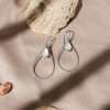 Close-Out-25443 <br> earring teardrop w/ MOP teardrop .925 - Thumbnail Image 3