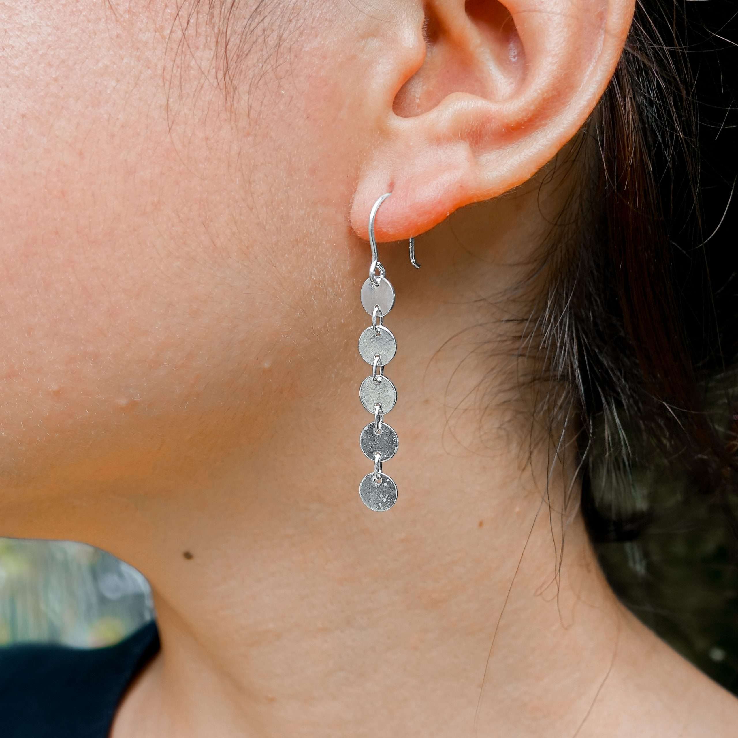 26111 <br> earring dangling discs - Image 2