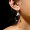 Close-Out-25443 <br> earring teardrop w/ MOP teardrop .925 - Thumbnail Image 2