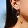 24059 <br> earring long hexagon MOP - Thumbnail Image 2
