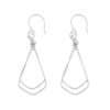 Close-Out-23021 <br> earring double kite dangle Silver/Silver - Thumbnail Image 1