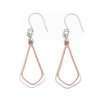 Close-Out-23026 <br> earring double kite dangle Silver/Copper - Thumbnail Image 1
