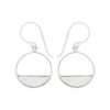 Close-Out-24057 <br> earring half full circle MOP - Thumbnail Image 1