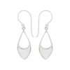 Close-Out-24060 <br> earring half filled elongated diamond MOP - Thumbnail Image 1