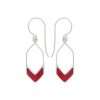 Close-Out-24270 <br> earring long hexagon CORAL - Thumbnail Image 1