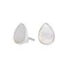 Close-Out-25446 <br> ear stud MOP teardrop .925 - Thumbnail Image 1