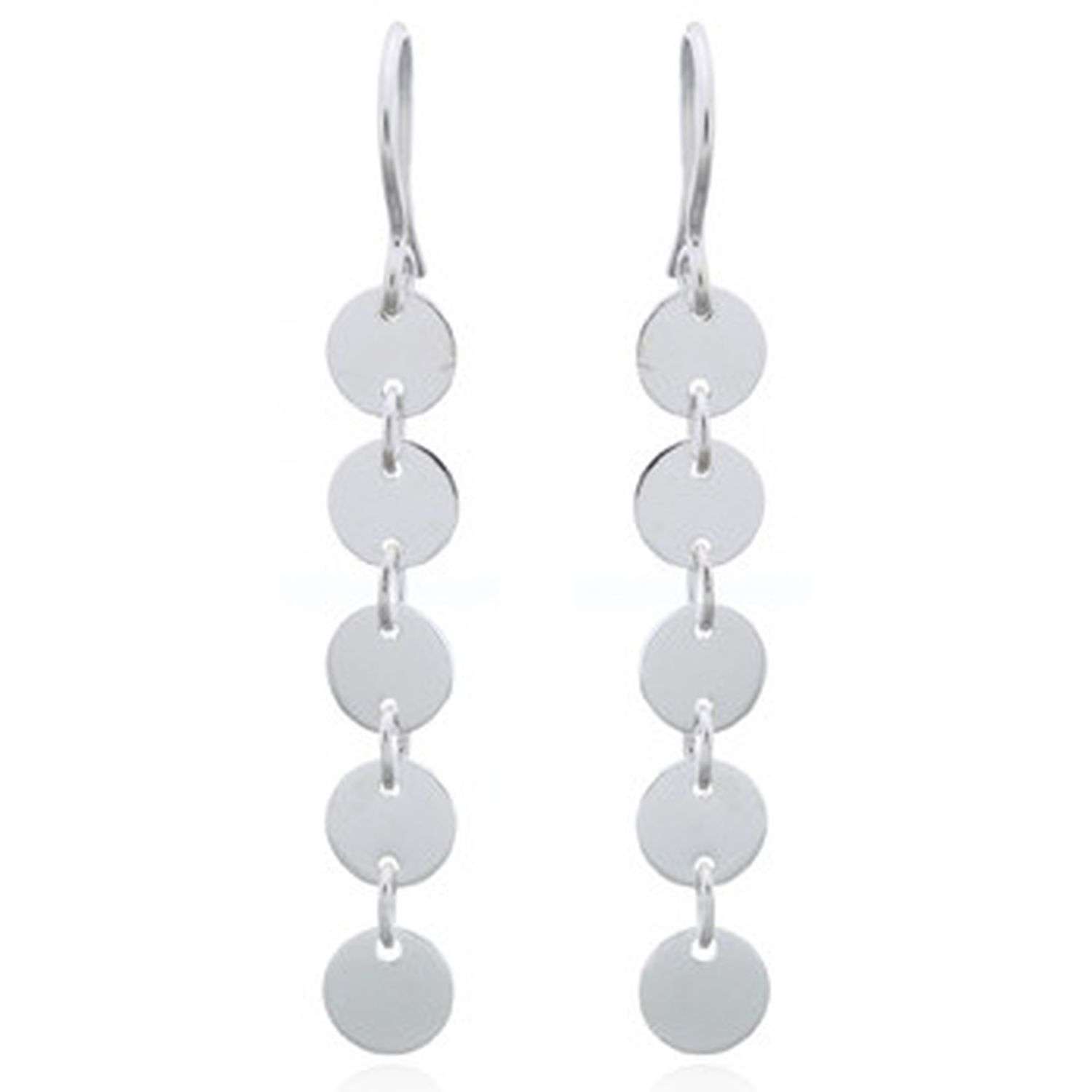 26111 <br> earring dangling discs - Image 1