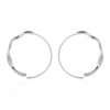 26112 <br> earring wavy semi hoop - Thumbnail Image 1