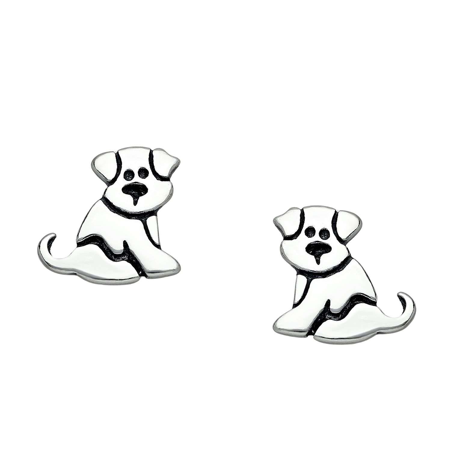 26125 <br> ear stud puppy - Sold in 2's - Image 1