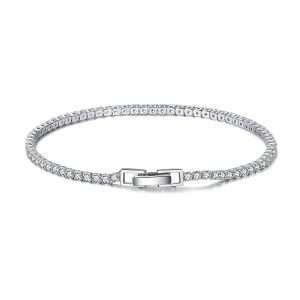 Close-Out-47202 <br> bracelet CZ tennis bracelet 19cm  .925 RP