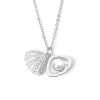 57300 <br> necklace pearl in a shell 16"+2" ext .925 RP - Thumbnail Image 1