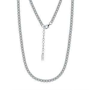 Close-Out-57303 <br> necklace CZ chain 14"+2" ext .925 RP