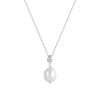 57304 <br> necklace freshwater pearl on 16"+2" ext chain .925 RP - Thumbnail Image 1
