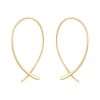 92254 <br> earring endless loop .925 goldplated - Thumbnail Image 1