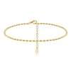 C9000-6 <br> 6 piece anklet assortment .925 Sterling Silver Gold Plated - Thumbnail Image 6