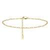 C9000-6 <br> 6 piece anklet assortment .925 Sterling Silver Gold Plated - Thumbnail Image 5