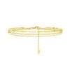 C9000-6 <br> 6 piece anklet assortment .925 Sterling Silver Gold Plated - Thumbnail Image 3