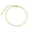 C9000-6 <br> 6 piece anklet assortment .925 Sterling Silver Gold Plated - Thumbnail Image 7