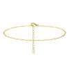 C9000-6 <br> 6 piece anklet assortment .925 Sterling Silver Gold Plated - Thumbnail Image 2