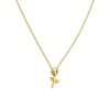 Close-Out-95146 <br> necklace frehwater pearl tulip 16"+2"ext  .925 golplated - Thumbnail Image 1