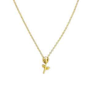 Close-Out-95146 <br> necklace frehwater pearl tulip 16"+2"ext .925 golplated