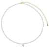 Close-Out-95248 <br> necklace freshwater pearl w/ CZ star 925 goldplated - Thumbnail Image 1