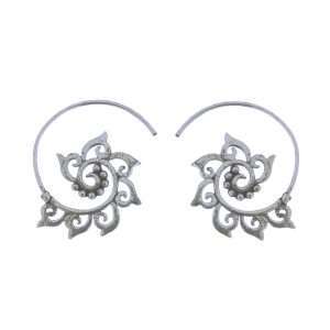26671<br>earring mini spiral threader tribal wave design