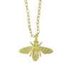 95002 necklace  bee on cable chain 16"+2" ext  - 18K GP .925 - Thumbnail Image 1