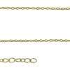 95002 necklace  bee on cable chain 16"+2" ext  - 18K GP .925 - Thumbnail Image 3