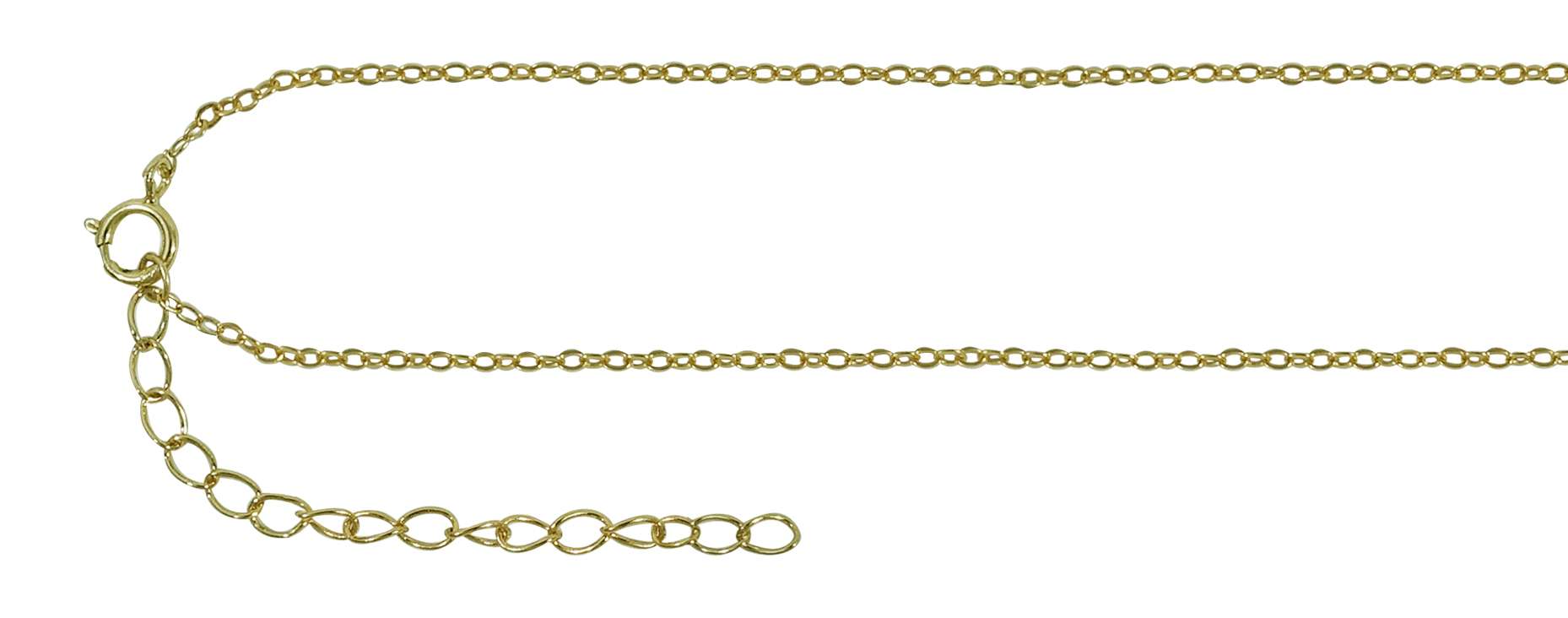95002 necklace  bee on cable chain 16"+2" ext  - 18K GP .925 - Image 3