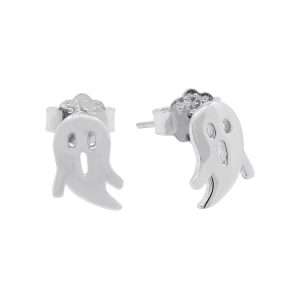 Close-Out-27285 <br> ear stud spooky ghost .925 RP