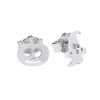 Close-Out-27286 <br> ear stud ghost n pumpkin .925 RP - Thumbnail Image 1