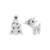 Close-Out-27288 <br> ear stud tree n reindeer .925 RP - Thumbnail Image 1