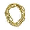 Fashion 404003 <br> Fashion bracelet 18K goldplated brass beads 3mm - set of 6 - Thumbnail Image 2
