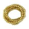 Fashion 404005 <br> Fashion bracelet 5mm bead 18K gold plated brass - set of 6 - Thumbnail Image 2
