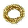 Fashion 404006 <br> Fashion bracelet 6mm bead 18K gold plated brass - set of 6 - Thumbnail Image 2