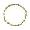 Fashion 404011 <br> Fashion bracelet 4*2mm spaced bead 18K gold plated brass - set of 6 - Thumbnail Image 1