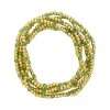 Fashion 404033 <br> Fashion bracelet 3mm goldplated brass w/faceted colored beads - light green - set of 6 - Thumbnail Image 2