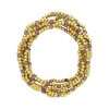 Fashion 404034 <br> Fashion bracelet 3mm goldplated brass w/faceted colored beads - light purple - set of 6 - Thumbnail Image 2