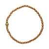 Fashion 404046 <br> Fashion bracelet 18K goldplated brass bead 3mm w/ seed beads w/5mm center, alternating - orange - set of 6 - Thumbnail Image 1