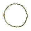 Fashion 404049 <br> Fashion bracelet 18K goldplated brass bead 3mm w/ seed beads w/5mm center, alternating - turquoise - set of 6 - Thumbnail Image 1