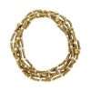 Fashion 404054 <br> Fashion bracelet 18K goldplated brass bead 3mm w/ seed beads w/5mm center - white - set of 6 - Thumbnail Image 2