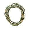 Fashion 404058 <br> Fashion bracelet with seed beads, alternating with 18K goldplated brass beads - blue - set of 6 - Thumbnail Image 2