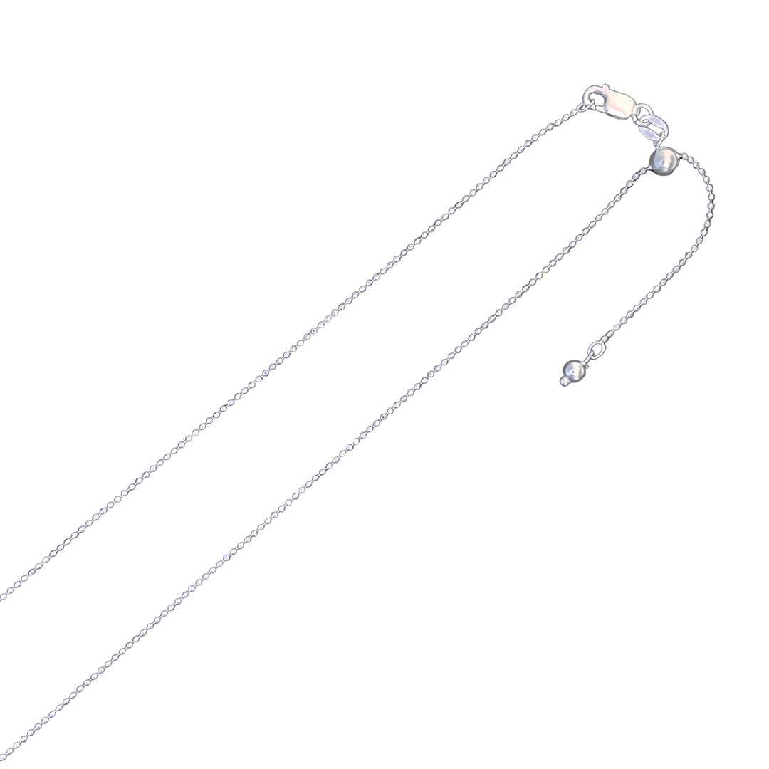C4186-22 <br> chain D/C bead 120 / 1.2mm adjustable - 22" - Image 1