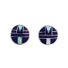 Inlay E-2046S-post<br> earring inlay round small post - Thumbnail Image 4