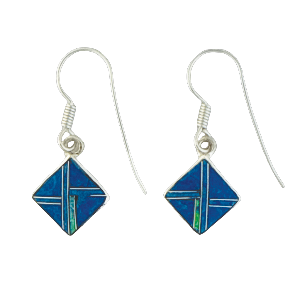 Inlay E-2263S-wire <br> earring inlay diamond on wire - Image 6