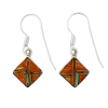 Inlay E-2263S-wire <br> earring inlay diamond on wire - Thumbnail Image 1
