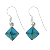 Inlay E-2263S-wire <br> earring inlay diamond on wire - Thumbnail Image 2