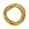 Fashion 404013 <br> Fashion bracelet 3x 4mm + 5x2mm bead 18K GP - set of 6 - Thumbnail Image 2